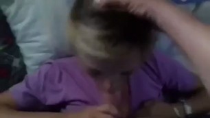 Homemade Blonde Wife Takes a Cumshots Facial Oral Sex
