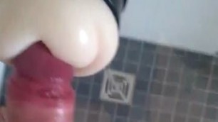 Using My New Sex dildo for the First Time Fleshlight Hottest Porn