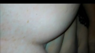 Playing with slut wifes tits and vagina