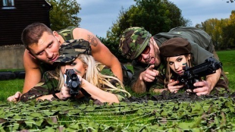 Lexi Lowe  Stella Cox Hot blonde sex in uniform