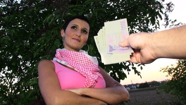 Public Agent - Gabby This Brunette Will Suck A Dick Dry For A Fake TV Show